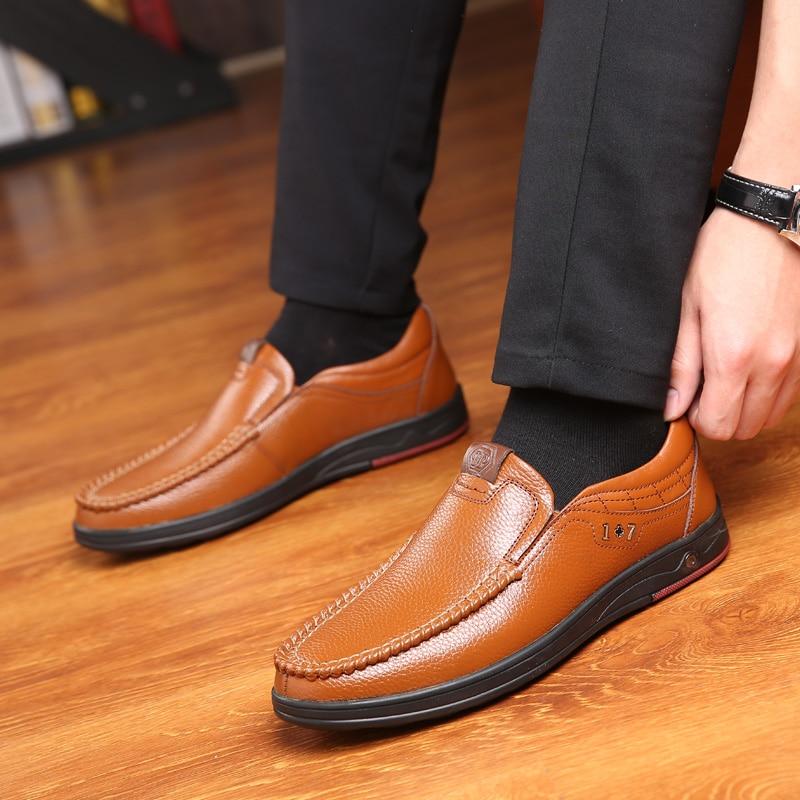 Men Leather Anti-slip Shoes