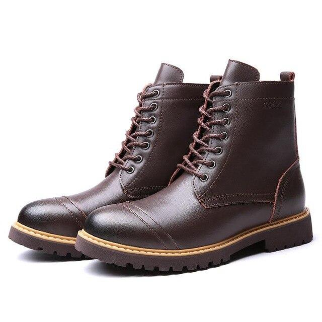 Men Casual Leather Boots